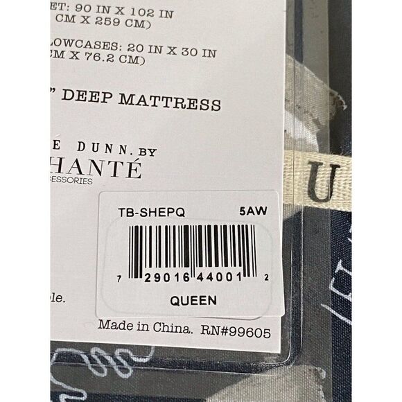 Rae Dunn SnowGlobes Snowflakes Christmas Holiday Soft Queen Sheet Set 4 Piece - Picture 13 of 13